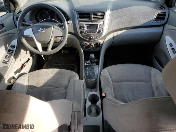 2017 Hyundai Accent SE with VIN KMHCT4AE1HU313886, listed as a Copart auction lot 51102785 with 133,073 mi miles and Salvage Title. Bid and sale history available at carsss.com. Image 8.