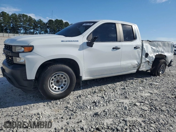 2021 Chevrolet Silverado 1500 Work Truck with VIN 1GCRWAEF4MZ130258, listed as a Copart auction lot 70047554 with 149,661 mi miles and Salvage Title. Bid and sale history available at DreamBid. Image 1.