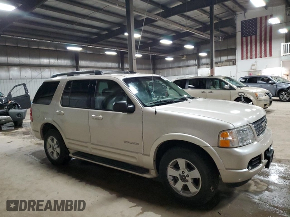 2005 Ford Explorer with VIN 1FMDU75K05ZA54907, listed as a Copart auction lot 80825574 with 154,681 mi miles and Salvage title. Bid and sale history available at DreamBid. Image 4.
