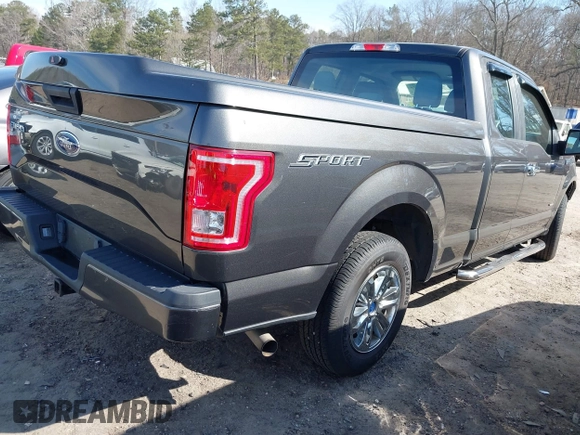 2015 Ford F-150 XL with VIN 1FTEX1CP7FFD00690, listed as a IAAI auction lot 41672251 with 69,752 mi miles. Bid and sale history available at carsss.com. Image 4.