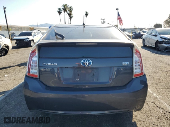 2015 Toyota Prius Four with VIN JTDKN3DU9F1981361, listed as a Copart auction lot 49960535 with 375,667 mi miles and Salvage Title. Bid and sale history available at carsss.com. Image 6.
