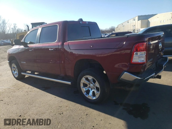 2019 Ram 1500 Big Horn/Lone Star with VIN 1C6SRFFT6KN738398, listed as a Copart auction lot 82381664 with 89,937 mi miles and Salvage Title. Bid and sale history available at carsss.com. Image 2.