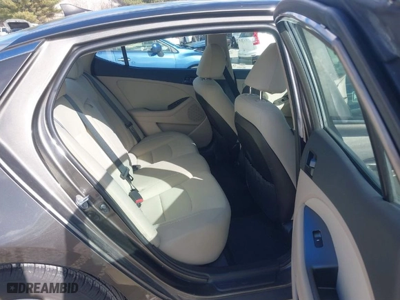 2012 Kia Optima LX with VIN 5XXGM4A72CG083861, listed as a IAAI auction lot 41909434 with 124,526 mi miles. Bid and sale history available at carsss.com. Image 8.