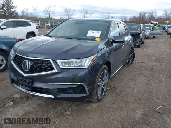 2019 Acura MDX w/Technology Pkg with VIN 5J8YD4H50KL008665, listed as a IAAI auction lot 42043373 with 77,665 mi miles. Bid and sale history available at carsss.com. Image 17.