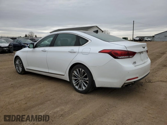 2017 Genesis G80 3.8L with VIN KMHGN4JE0HU180405, listed as a Copart auction lot 49168515 with 133,751 mi miles and Clean Title. Bid and sale history available at DreamBid. Image 2.