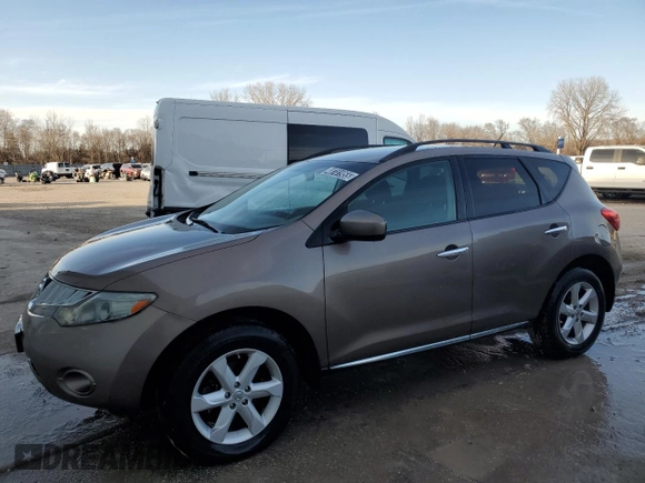 2009 Nissan Murano S with VIN JN8AZ18W09W202148, listed as a Copart auction lot 48741955 with 169,131 mi miles and Clean Title. Bid and sale history available at carsss.com. Image 1.
