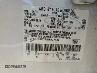 2011 Ford Edge Limited with VIN 2FMDK3KC2BBA27136, listed as a Copart auction lot 44351874 with 156,187 mi miles and Salvage Title. Bid and sale history available at carsss.com. Image 13.
