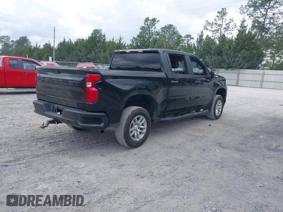 2021 Chevrolet Silverado 1500 Work Truck with VIN 3GCUYAEF6MG177134, listed as a IAAI auction lot 42080959 with 95,973 mi miles and . Bid and sale history available at DreamBid. Image 4.