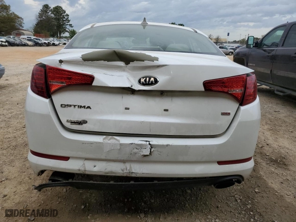 2013 Kia Optima LX with VIN 5XXGM4A74DG181744, listed as a Copart auction lot 51662345 with 167,836 mi miles and Salvage Title. Bid and sale history available at carsss.com. Image 6.