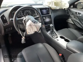 2021 Infiniti Q60 Luxe with VIN JN1EV7KK2MM410914, listed as a Copart auction lot 68138022 with 13,107 mi miles and . Bid and sale history available at carsss.com. Image 8.