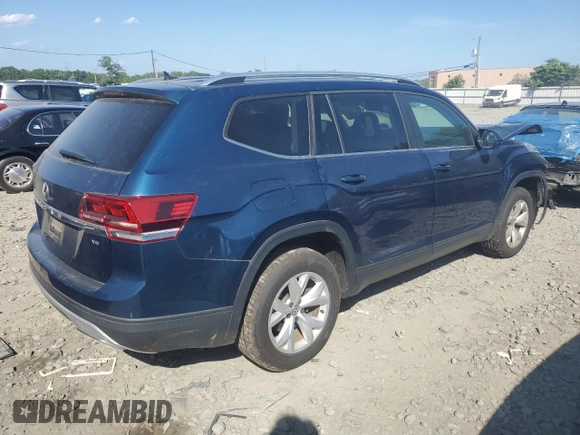 2018 Volkswagen Atlas SE with VIN 1V2KR2CA1JC505493, listed as a Copart auction lot 62057515 with 96,795 mi miles and Salvage title. Bid and sale history available at DreamBid. Image 3.