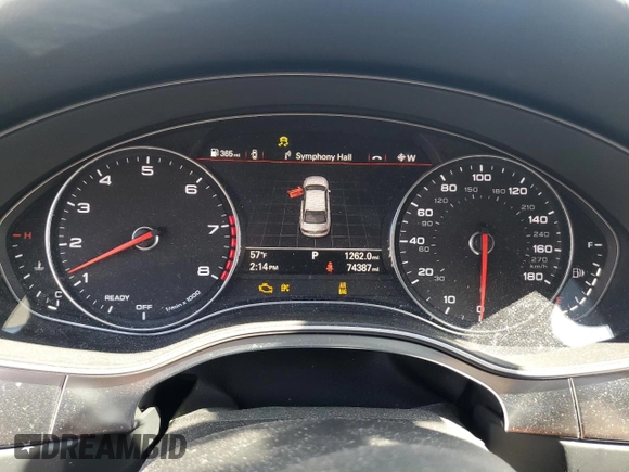 2018 Audi A6 Premium with VIN WAUF8AFC6JN097619, listed as a Copart auction lot 50621015 with 74,387 mi miles and Salvage Title. Bid and sale history available at carsss.com. Image 9.