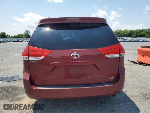 2013 Toyota Sienna LE AAS with VIN 5TDKK3DC4DS404544, listed as a Copart auction lot 60274615 with 94,933 mi miles and Salvage title. Bid and sale history available at DreamBid. Image 6.