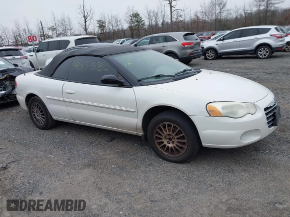 2006 Chrysler Sebring Touring с VIN 1C3EL55R76N257724, выставлен на аукционе IAAI как лот 41615382 с пробегом 152 050 миль миль и . История ставок и продаж доступна на DreamBid. Изображение 1.