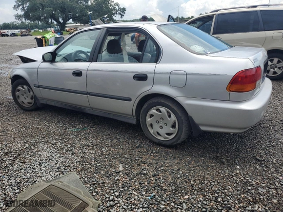1996 Honda Civic LX "O" w/Air with VIN 1HGEJ6672TL052860, listed as a Copart auction lot 67103484 with 252,846 mi miles and Salvage Title. Bid and sale history available at carsss.com. Image 2.