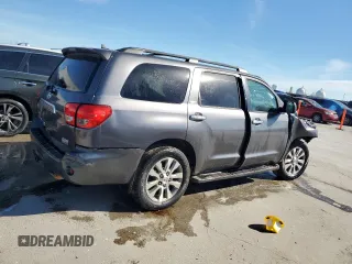 2014 Toyota Sequoia Limited with VIN 5TDKY5G1XES053757, listed as a Copart auction lot 83827324 with 0 mi miles and Salvage Title. Bid and sale history available at carsss.com. Image 3.