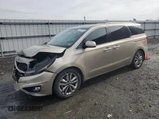2015 Kia Sedona SX-L with VIN KNDME5C12F6031793, listed as a Copart auction lot 43320815 with 152,432 mi miles and Salvage Title. Bid and sale history available at carsss.com. Image 1.