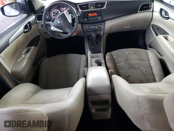 2017 Nissan Sentra SV with VIN 3N1AB7AP2HY238908, listed as a Copart auction lot 88949145 with 186,101 mi miles and Salvage title. Bid and sale history available at DreamBid. Image 8.