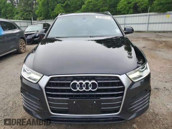 2018 Audi Q3 Premium with VIN WA1BCCFS5JR002456, listed as a Copart auction lot 54186015 with 213,226 mi miles and Clean Title. Bid and sale history available at carsss.com. Image 5.