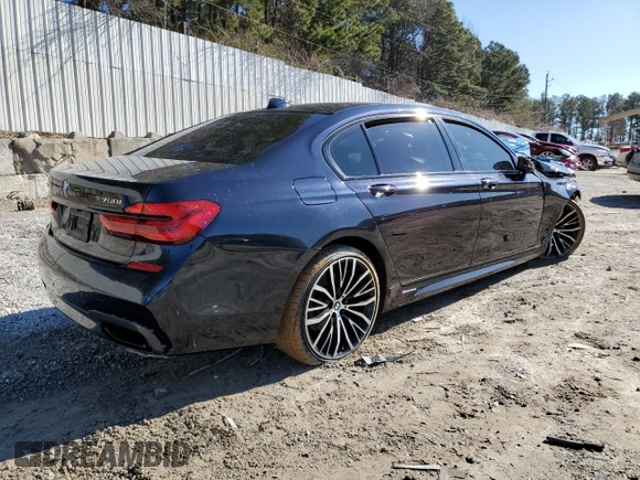 2019 BMW 7 Series 750i with VIN WBA7F0C53KGM24560, listed as a Copart auction lot 37540533 with 0 mi miles. Bid and sale history available at carsss.com. Image 3.