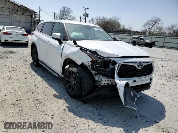 2022 Toyota Highlander L with VIN 5TDCZRAH8NS559649, listed as a Copart auction lot 48995005 with 51,958 mi miles and Salvage title. Bid and sale history available at DreamBid. Image 12.