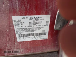 2019 Ford Edge SEL with VIN 2FMPK4J92KBB69060, listed as a IAAI auction lot 42248897 with 130,977 mi miles and . Bid and sale history available at DreamBid. Image 9.