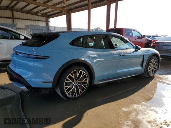 2022 Porsche Taycan 4 with VIN WP0BA2Y13NSA67673, listed as a Copart auction lot 52858563 with 10,690 mi miles and . Bid and sale history available at DreamBid. Image 3.