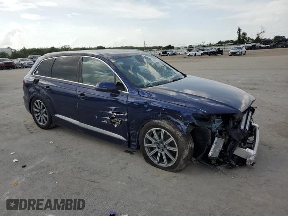 2019 Audi Q7 Premium Plus with VIN WA1LAAF73KD049283, listed as a Copart auction lot 59907545 with 28,985 mi miles and Clean title. Bid and sale history available at DreamBid. Image 4.