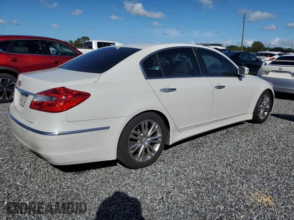 2013 Hyundai Genesis 3.8L with VIN KMHGC4DD0DU231517, listed as a Copart auction lot 74777994 with 129,206 mi miles and Non Repairable. Bid and sale history available at carsss.com. Image 3.