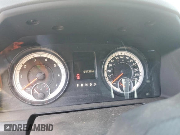 2014 Ram 1500 Tradesman with VIN 1C6RR6FT6ES122222, listed as a Copart auction lot 44061725 with 94,722 mi miles and Salvage title. Bid and sale history available at DreamBid. Image 9.