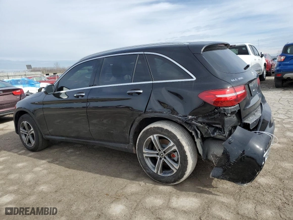 2019 Mercedes-Benz GLC with VIN WDC0G4KB5KV189312, listed as a Copart auction lot 43191105 with NaN miles and Salvage Title. Bid and sale history available at carsss.com. Image 2.