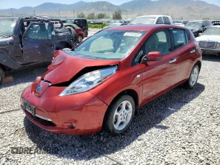 2012 Nissan LEAF SV with VIN JN1AZ0CPXCT026355, listed as a Copart auction lot 61761805 with 57,620 mi miles and Salvage title. Bid and sale history available at DreamBid. Image 1.