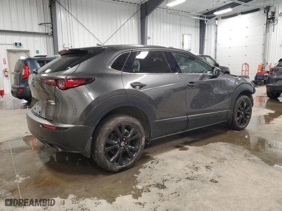 2022 Mazda CX-30 2.5 Turbo Premium Package with VIN 3MVDMBDY0NM433077, listed as a Copart auction lot 47019105 with 20,546 mi miles and Salvage Title. Bid and sale history available at carsss.com. Image 3.
