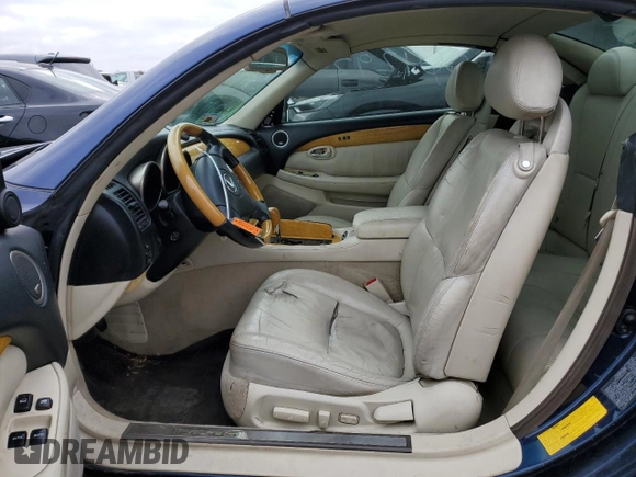2003 Lexus SC 430 with VIN JTHFN48YX30048301, listed as a Copart auction lot 78778544 with 153,872 mi miles and Salvage Title. Bid and sale history available at DreamBid. Image 7.