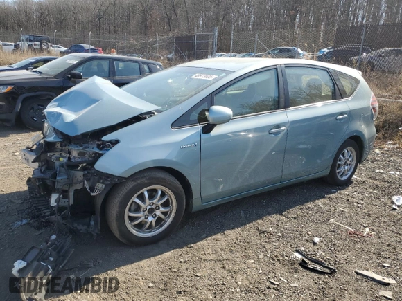 2017 Toyota Prius v Two with VIN JTDZN3EU0HJ074370, listed as a Copart auction lot 48573605 with 67,060 mi miles and Salvage Title. Bid and sale history available at carsss.com. Image 1.