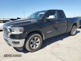 2020 Ram 1500 Laramie with VIN 1C6SRFDT2LN124629, listed as a Copart auction lot 49966375 with 92,527 mi miles and Salvage title. Bid and sale history available at DreamBid. Image 1.