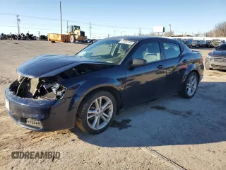 2014 Dodge Avenger SE with VIN 1C3CDZAB0EN201739, listed as a Copart auction lot 43484185 with 62,066 mi miles and Salvage Title. Bid and sale history available at carsss.com. Image 1.