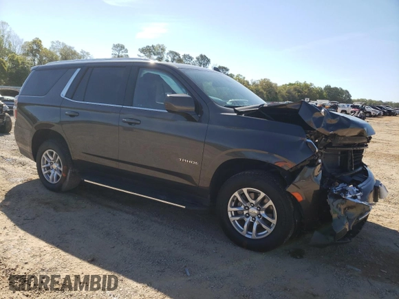 2021 Chevrolet Tahoe LT with VIN 1GNSCNKD5MR238092, listed as a Copart auction lot 47232764 with 76,847 mi miles and Salvage title. Bid and sale history available at DreamBid. Image 4.