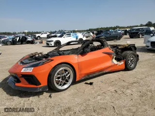 2021 Chevrolet Corvette 2LT with VIN 1G1YB2D40M5102910, listed as a Copart auction lot 45354185 with 0 mi miles and Non Repairable. Bid and sale history available at carsss.com. Image 1.