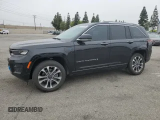 2023 Jeep Grand Cherokee Overland with VIN 1C4RJYD65PC634155, listed as a Copart auction lot 59757495 with 22,996 mi miles and Salvage title. Bid and sale history available at DreamBid. Image 1.