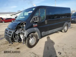 2017 Ram ProMaster Cargo with VIN 3C6TRVAG6HE548011, listed as a Copart auction lot 44714965 with 46,939 mi miles and Salvage Title. Bid and sale history available at carsss.com. Image 1.