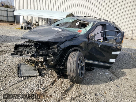 2018 Honda CR-V Touring with VIN 7FARW1H92JE022765, listed as a Copart auction lot 48427265 with 105,246 mi miles and Salvage Title. Bid and sale history available at carsss.com. Image 1.