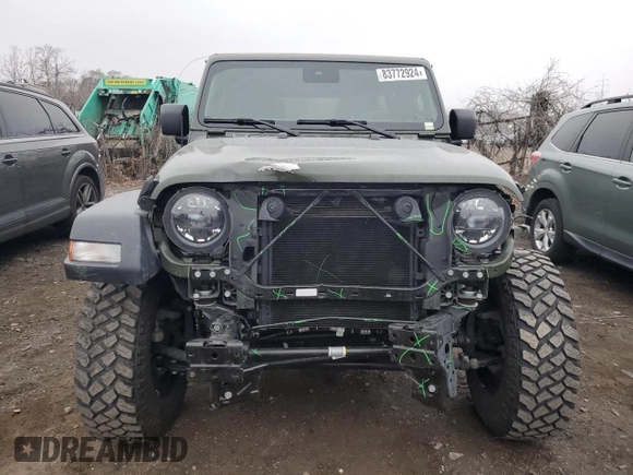 2023 Jeep Wrangler Sport S with VIN 1C4HJXDG1PW504242, listed as a Copart auction lot 83772924 with 29,237 mi miles and Salvage Title. Bid and sale history available at DreamBid. Image 5.