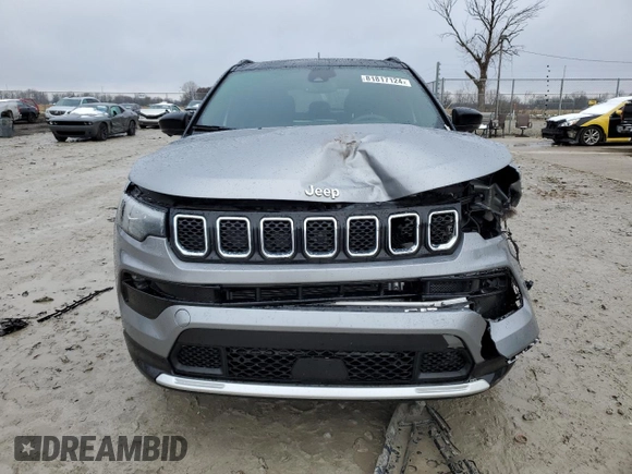 2023 Jeep Compass Limited with VIN 3C4NJDCN3PT508543, listed as a Copart auction lot 81817124 with 14,518 mi miles and Salvage Title. Bid and sale history available at carsss.com. Image 5.