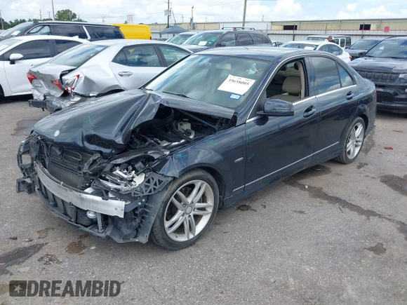 2012 Mercedes-Benz C 250 Sport with VIN WDDGF4HB1CR224961, listed as a IAAI auction lot 39658005 with 82,682 mi miles and . Bid and sale history available at DreamBid. Image 2.