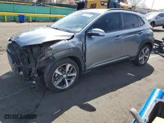 2020 Hyundai Kona Limited with VIN KM8K3CA56LU412119, listed as a Copart auction lot 52024435 with 55,128 mi miles and Salvage Title. Bid and sale history available at carsss.com. Image 1.