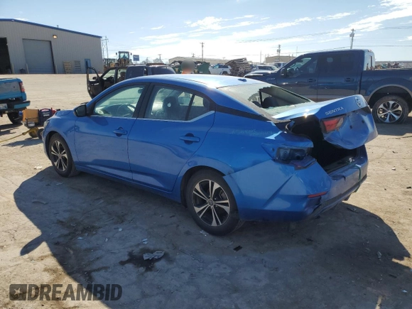 2021 Nissan Sentra SV with VIN 3N1AB8CV1MY238913, listed as a Copart auction lot 46641535 with 83,236 mi miles and Salvage Title. Bid and sale history available at carsss.com. Image 2.