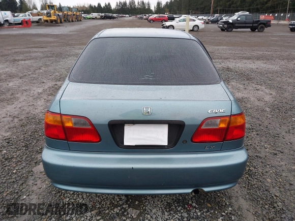 2000 Honda Civic LX with VIN 1HGEJ6677YL000793, listed as a IAAI auction lot 41889317 with 184,766 mi miles. Bid and sale history available at carsss.com. Image 17.