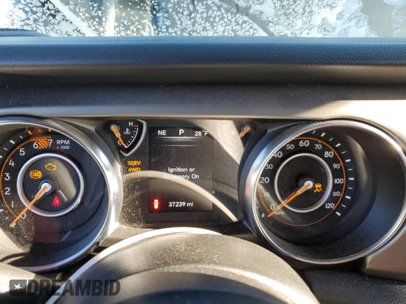 2021 Jeep Wrangler Sport S with VIN 1C4GJXANXMW638080, listed as a Copart auction lot 82543314 with 49,003 mi miles and Salvage Title. Bid and sale history available at DreamBid. Image 9.