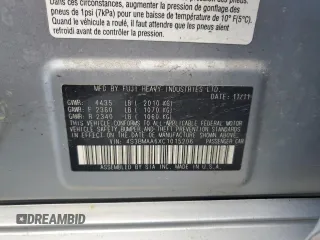 2012 Subaru Legacy 2.5i with VIN 4S3BMAA6XC1015206, listed as a Copart auction lot 50449765 with 109,681 mi miles and Clean title. Bid and sale history available at DreamBid. Image 12.